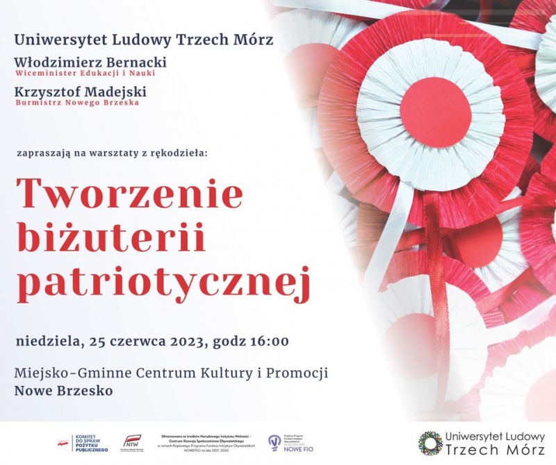 warsztaty z tworzenia biżuterii patriotycznej