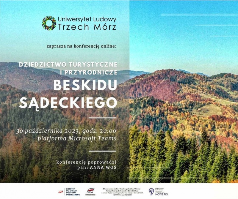'Dziedzictwo turystyczne i przyrodnicze Beskidu Sądeckiego' - konferencja on-line